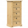 Szafka nocna Corona, 53x39x103 cm, lite drewno sosnowe