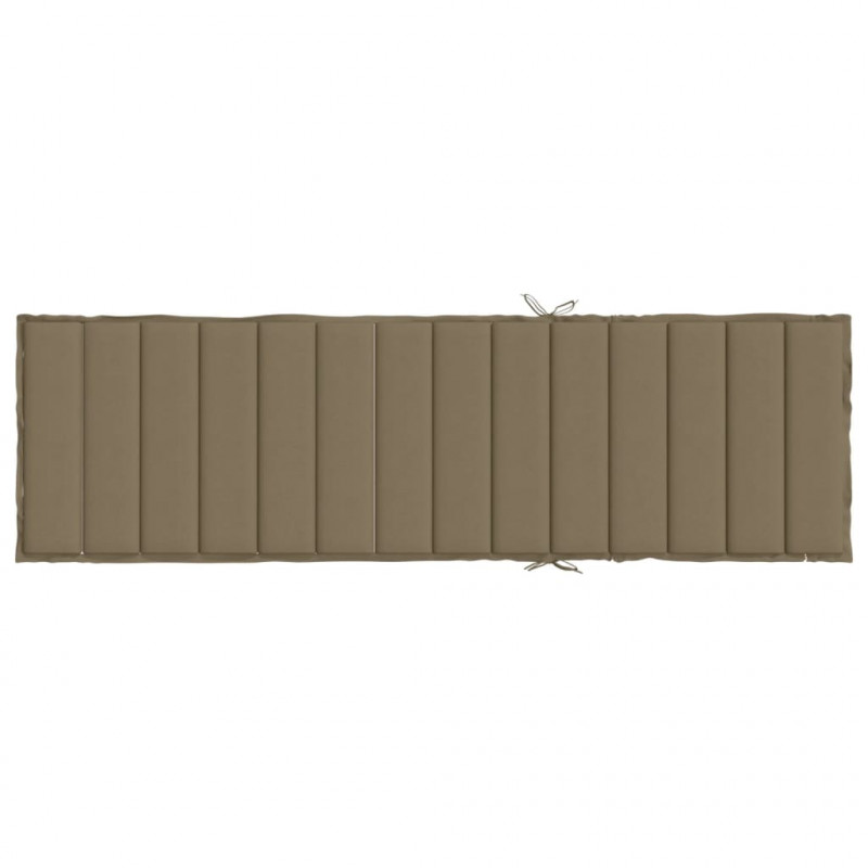 Poduszka na leżak, taupe melanż, 200x70x4 cm