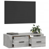 Wisząca szafka pod TV, szary dąb sonoma, 80x36x25 cm