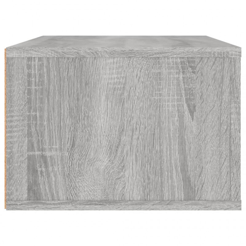 Wisząca szafka pod TV, szary dąb sonoma, 80x36x25 cm
