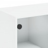 Szafka z drzwiczkami, biała, 68x37x142 cm