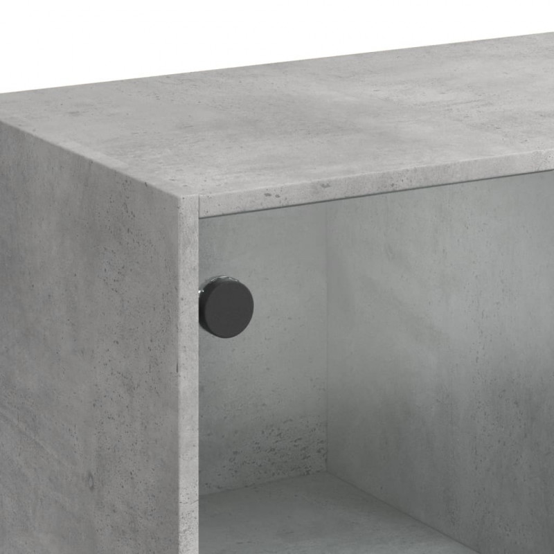 Szafka z drzwiczkami, szarość betonu, 68x37x142 cm