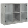 Szafka, szarość betonu, 102x37x75,5 cm, materiał drewnopochodny