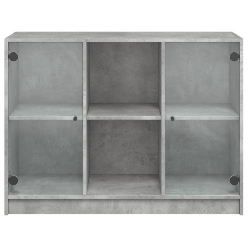 Szafka, szarość betonu, 102x37x75,5 cm, materiał drewnopochodny