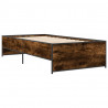 Rama łóżka, przydymiony dąb, 100x200cm, materiał drewnopochodny