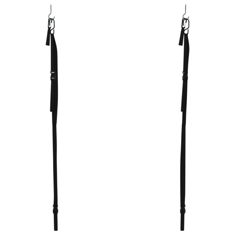 Pasy do przechowywania 2 kajaków, z klipsami na wiosła, 50 kg