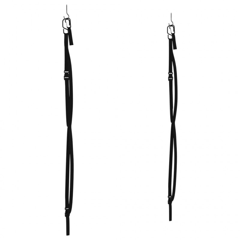 Pasy do przechowywania 2 kajaków, z klipsami na wiosła, 50 kg