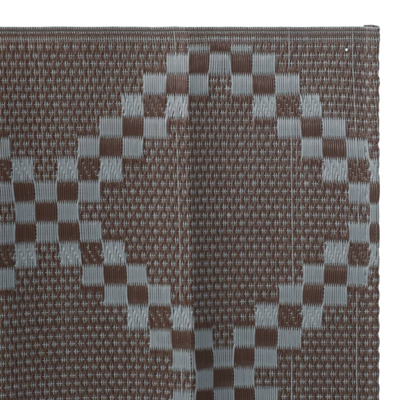 Dywan zewnętrzny, brązowy, 80x250 cm, PP