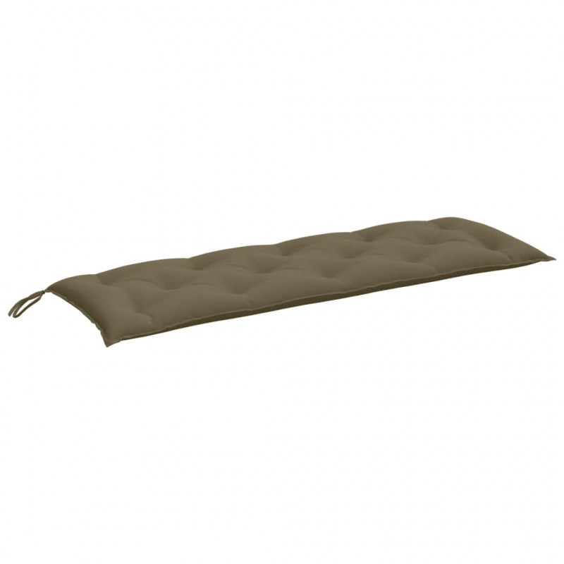 Poduszka na ławkę ogrodową, melanż taupe, 150x50x7 cm