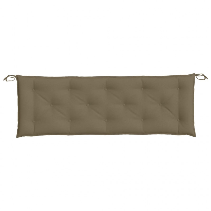 Poduszka na ławkę ogrodową, melanż taupe, 150x50x7 cm