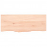 Półka, 100x40x(2-4) cm, surowe lite drewno dębowe