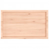 Półka, 100x60x(2-4) cm, surowe lite drewno dębowe