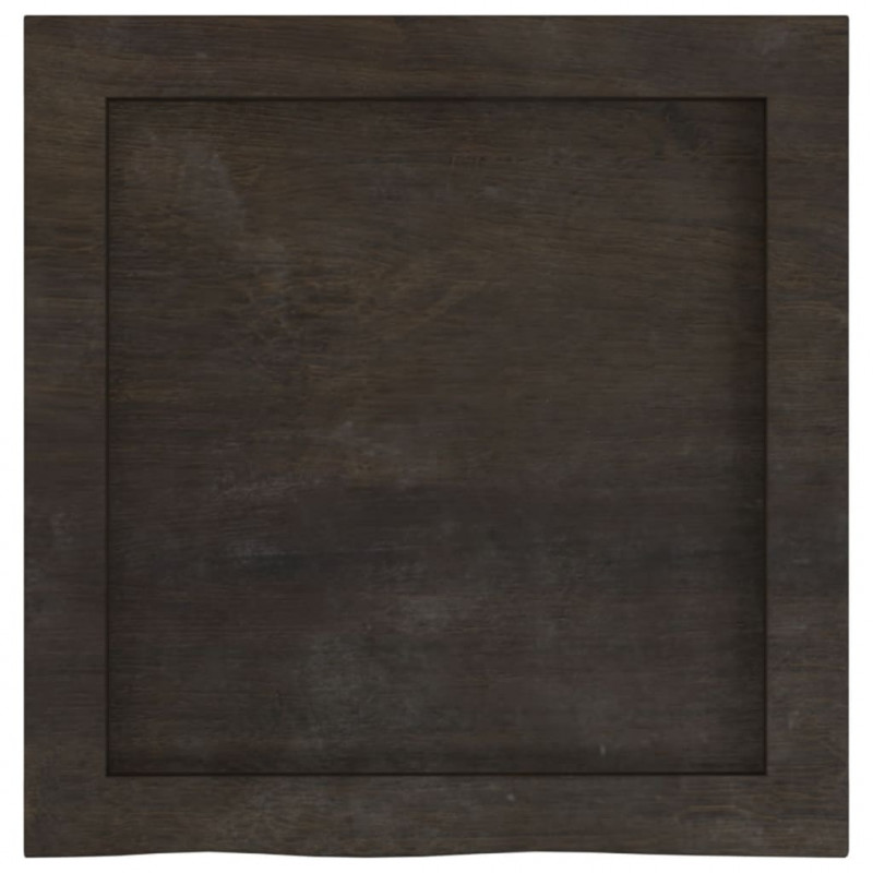 Półka, ciemnobrązowa, 40x40x(2-4) cm, wykończone drewno dębowe