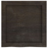 Półka, ciemnobrązowa, 40x40x(2-4) cm, wykończone drewno dębowe