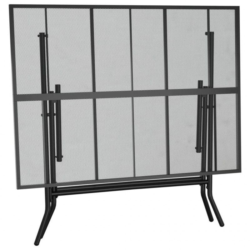 Składany stół ogrodowy, antracytowy, 110x80x72 cm, stal