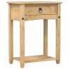 Stolik konsolowy Corona, 55x35x73 cm, lite drewno sosnowe
