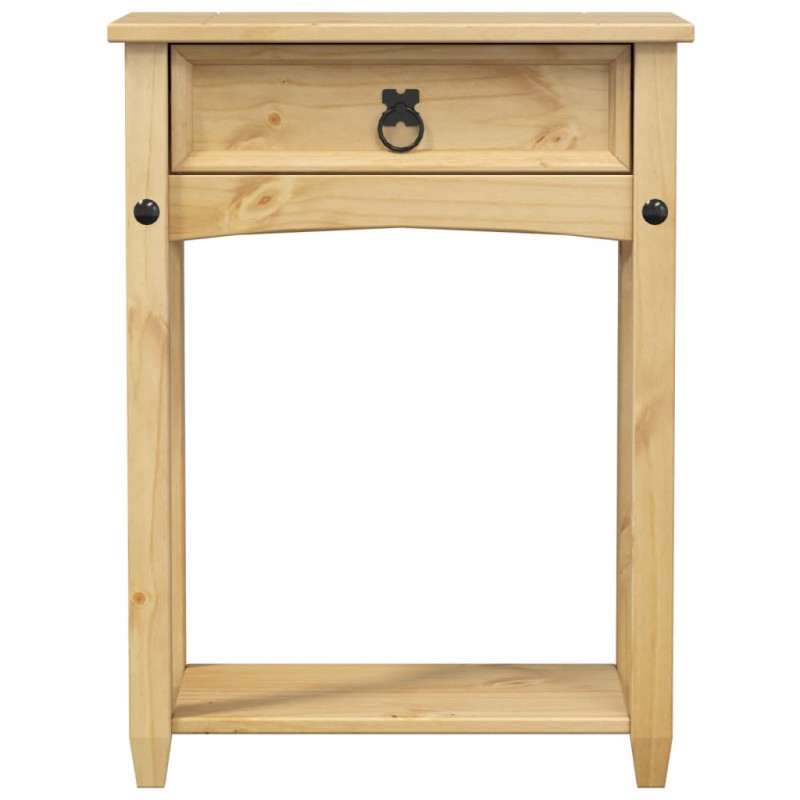 Stolik konsolowy Corona, 55x35x73 cm, lite drewno sosnowe