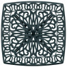 Stolik ogrodowy, zielony, 53x53x53 cm, odlewane aluminium