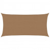 Żagiel przeciwsłoneczny, 160 g/m², kolor taupe, 3x6 m, HDPE