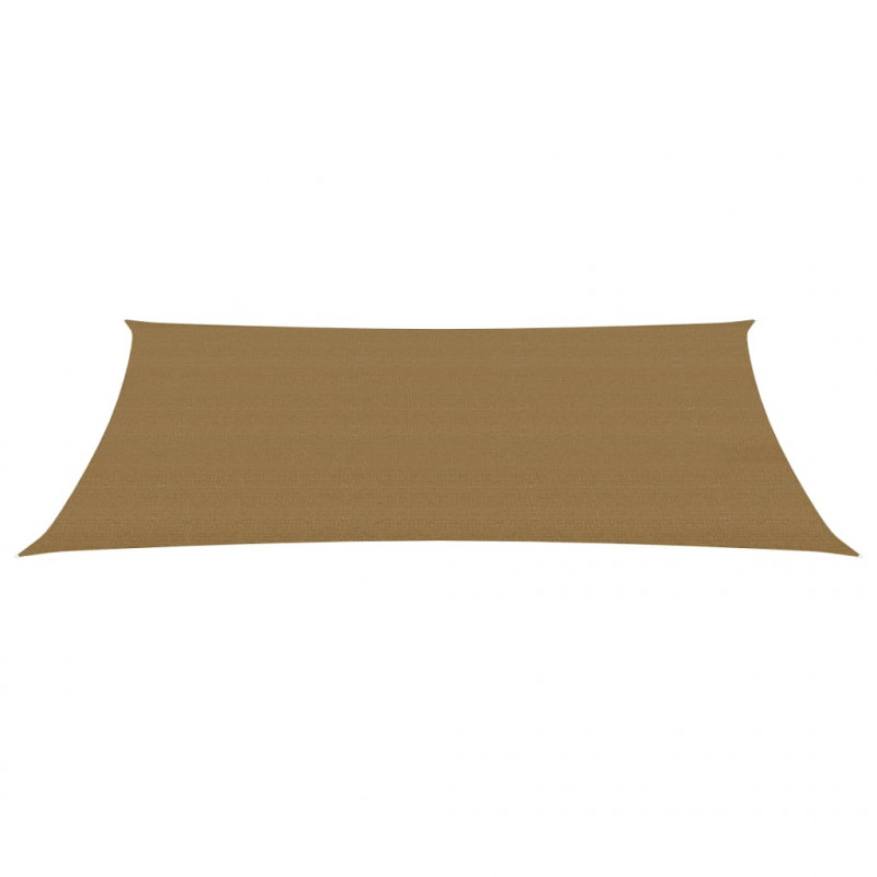 Żagiel przeciwsłoneczny, 160 g/m², kolor taupe, 3x6 m, HDPE