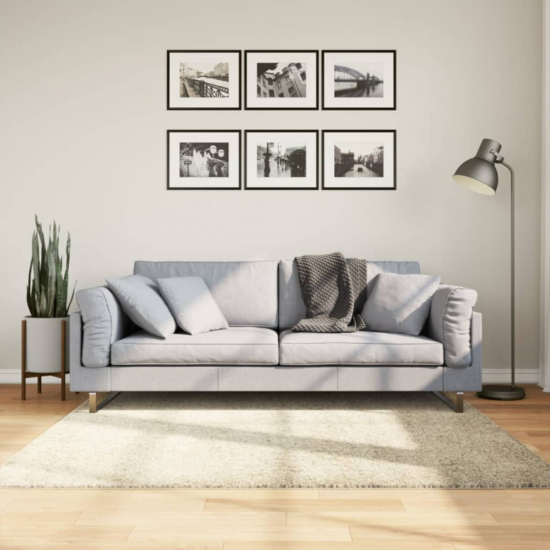 Dywan z długim włosiem PAMPLONA, złoty, 160x160 cm