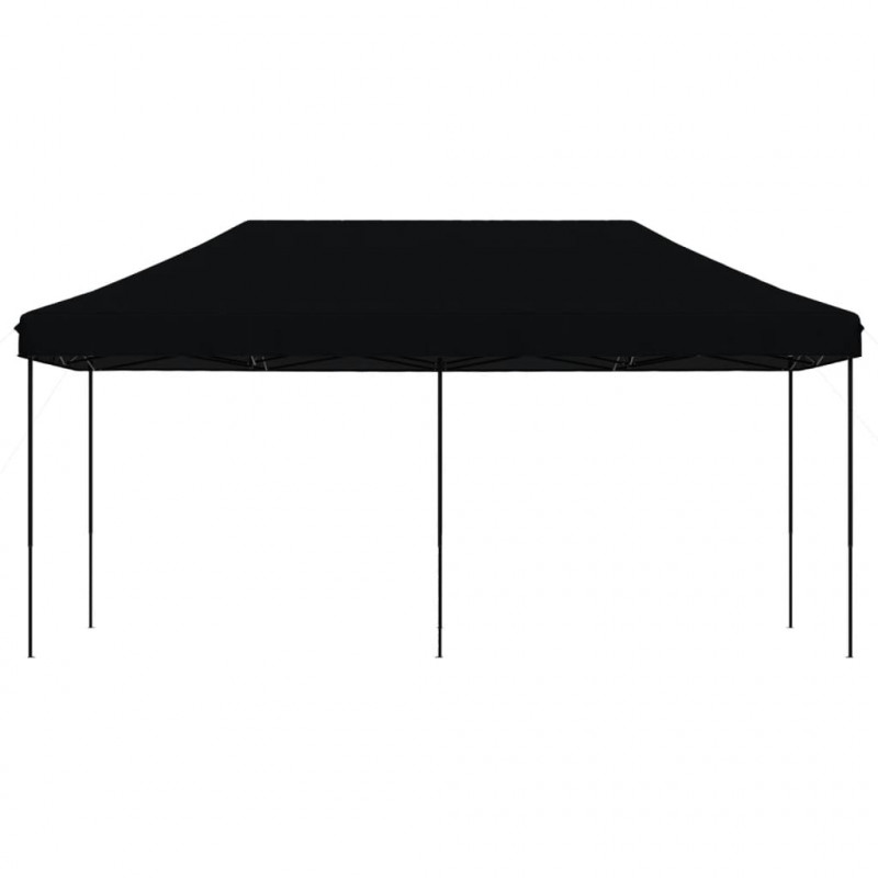 Składany namiot imprezowy typu pop-up, czarny, 580x292x315 cm