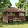 Namiot imprezowy typu pop-up z 3 ściankami, brązowy