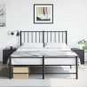 Szafki nocne, 2 szt., czarne, 34,5x39x44 cm, stal