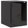Szafki nocne, 2 szt., czarne, 34,5x39x44 cm, stal