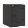 Szafki nocne, 2 szt., czarne, 34,5x39x44 cm, stal