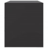 Szafka pod telewizor, czarna, 99x39x44 cm, stalowa
