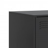 Szafka pod telewizor, czarna, 99x39x44 cm, stalowa