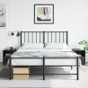 Szafki nocne, 2 szt., czarne, 34,5x39x44 cm, stal