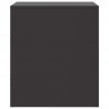Szafki nocne, 2 szt., czarne, 34,5x39x44 cm, stal