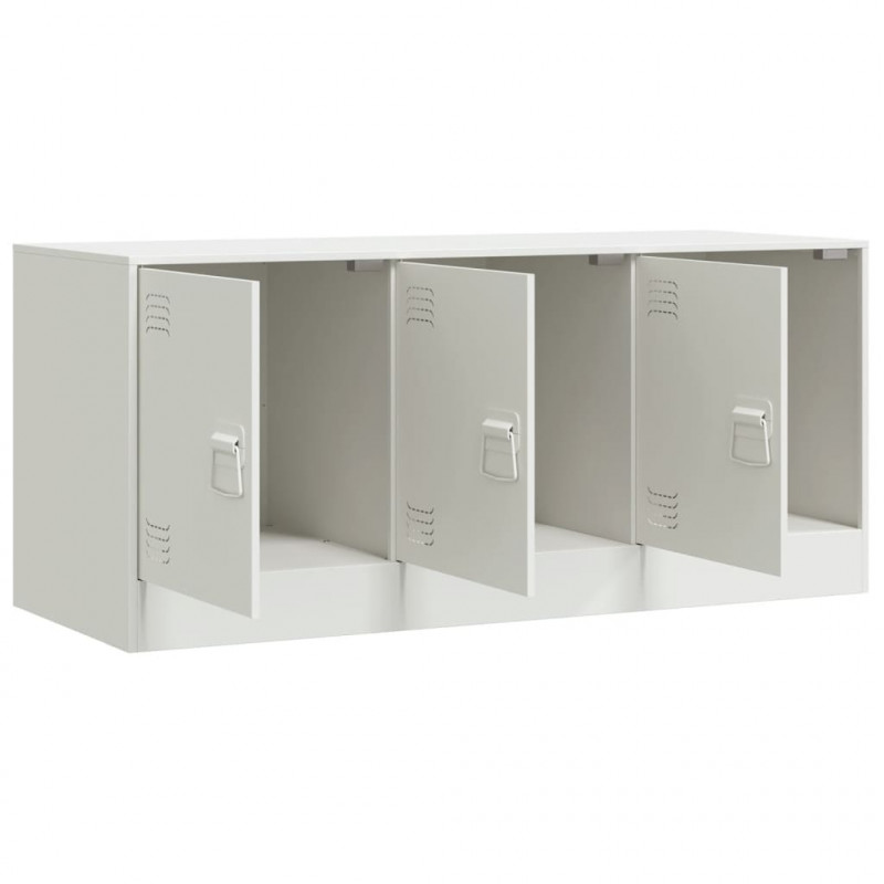 Szafka pod telewizor, biała, 99x39x44 cm, stalowa