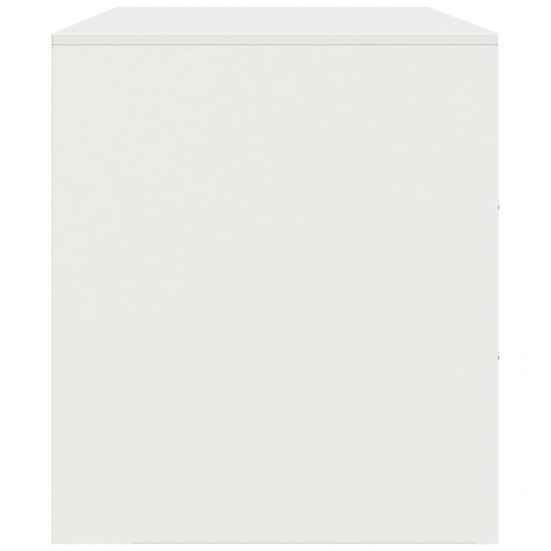 Szafka pod telewizor, biała, 99x39x44 cm, stalowa