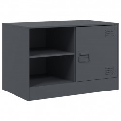 Szafka pod telewizor, antracytowa, 67x39x44 cm, stalowa
