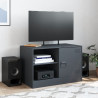 Szafka pod telewizor, antracytowa, 67x39x44 cm, stalowa