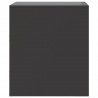Szafki nocne, 2 szt., czarne, 34,5x39x44 cm, stal