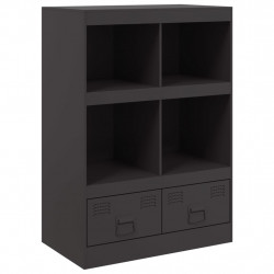 Szafka, czarna, 67x39x95 cm, stal
