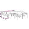 9-cz. zestaw mebli ogrodowych, poduszki, aluminium, antracyt