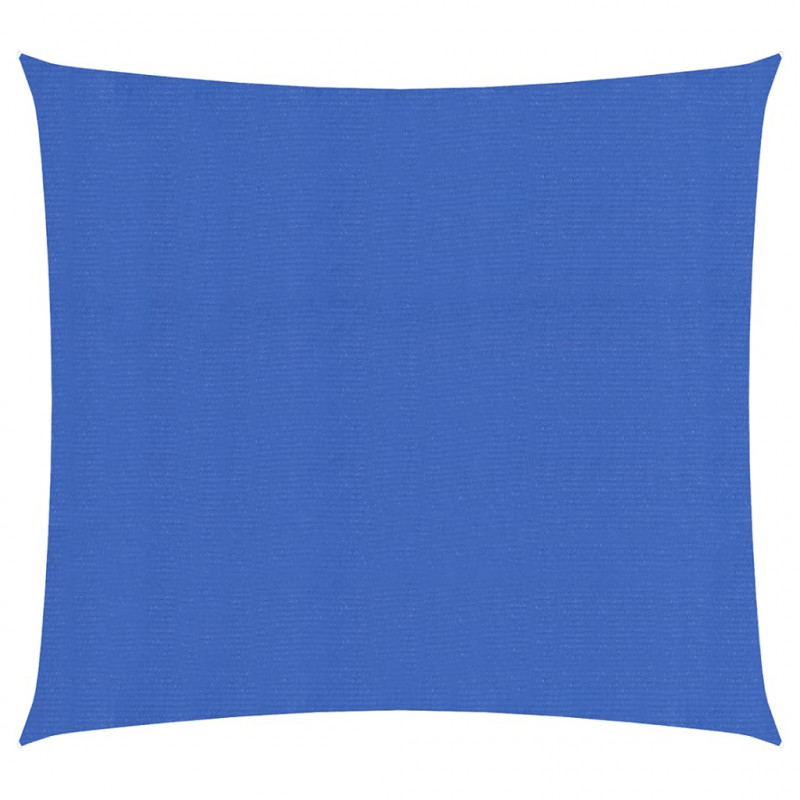Żagiel przeciwsłoneczny, 160 g/m², niebieski, 5x5 m, HDPE
