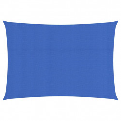 Żagiel przeciwsłoneczny, 160 g/m², niebieski, 3x5 m, HDPE