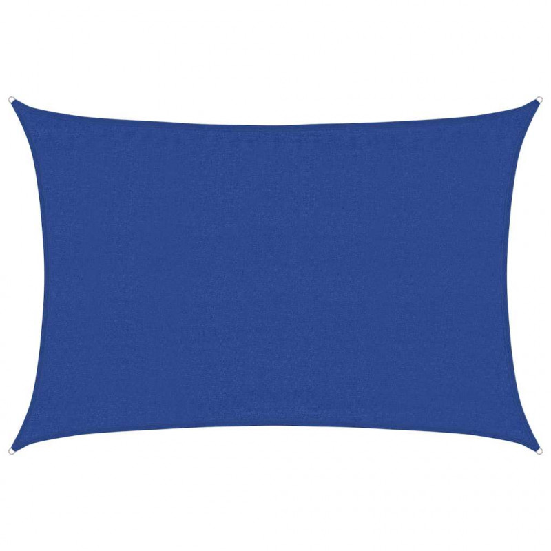 Żagiel przeciwsłoneczny, 160 g/m², niebieski, 3,5x4,5 m, HDPE