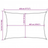 Żagiel przeciwsłoneczny, 160 g/m², niebieski, 3,5x4,5 m, HDPE