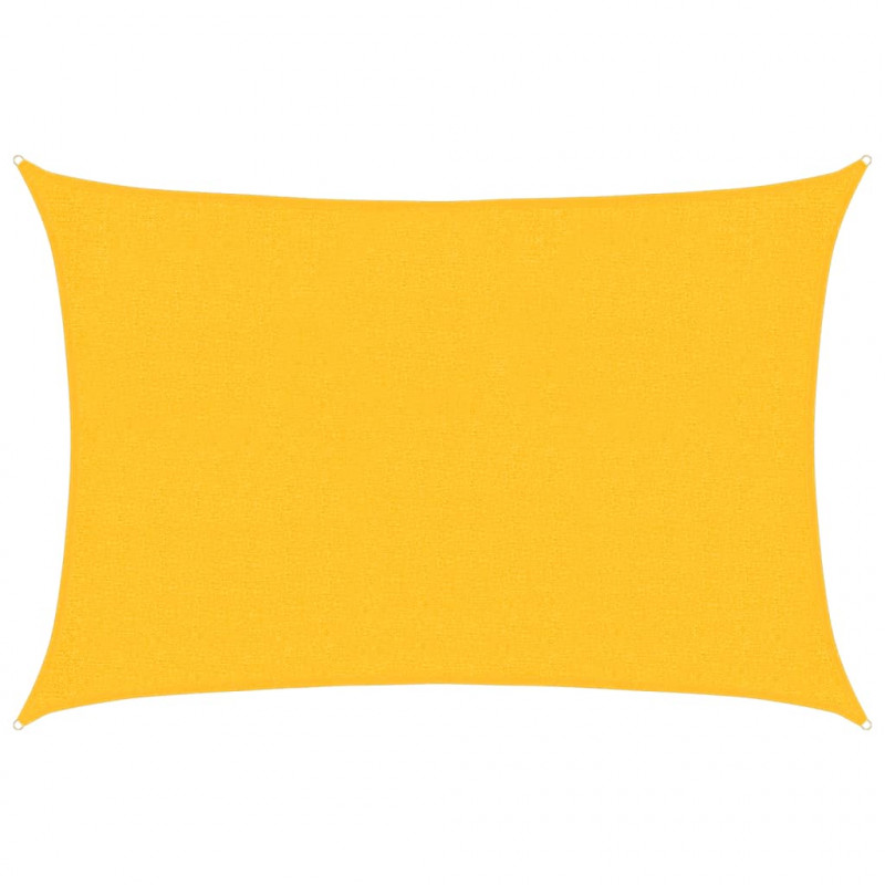 Żagiel przeciwsłoneczny, 160 g/m², żółty, 2x2,5 m, HDPE