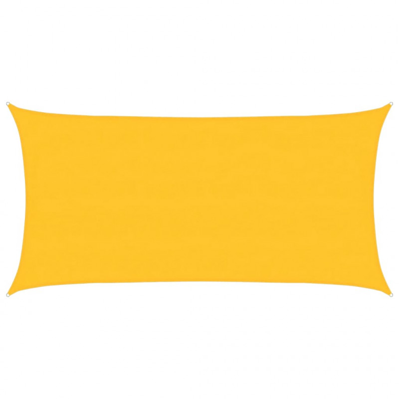 Żagiel przeciwsłoneczny, 160 g/m², żółty, 4x7 m, HDPE