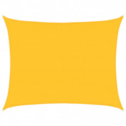 Żagiel przeciwsłoneczny, 160 g/m², żółty, 6x8 m, HDPE
