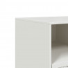 Szafka pod telewizor, biała, 99x39x44 cm, stalowa