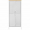 Szafa FLORO, biała, 77x53x171 cm, lite drewno sosnowe